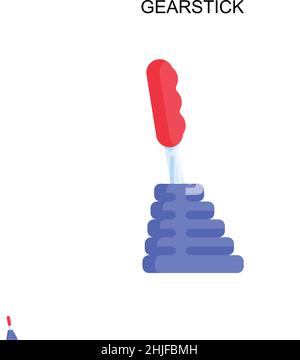 Icona vettoriale semplice del cambio. Modello di disegno del simbolo di illustrazione per l'elemento dell'interfaccia utente mobile Web. Illustrazione Vettoriale