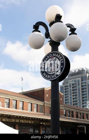 Ottawa, Canada - 14 ottobre 2021: Cartello Byward Market nel centro della città. Foto Stock