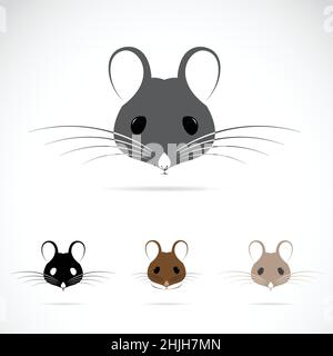 Vettore di ratto su sfondo bianco. Illustrazione vettoriale a livelli facilmente modificabile. Animali selvatici. Illustrazione Vettoriale