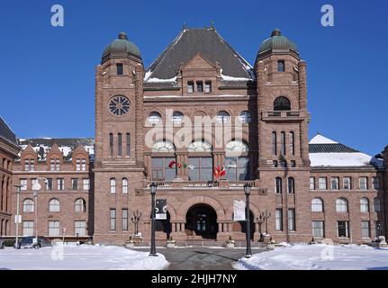 Edificio del Parlamento della Provincia di Ontario a Toronto Foto Stock