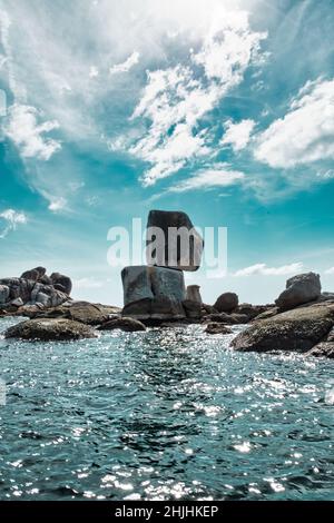 Vista sul mare delle Andamane intorno alla magica isola di Koh Lipe Foto Stock