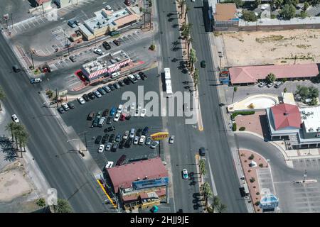 Las Vegas o Las Vegas è la città più popolosa dello stato del Nevada. Foto Stock