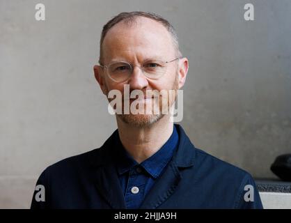 Londra, Regno Unito. 30th Jan 2022. Attore, scrittore e comico, Mark Gatiss, presso gli studi della BBC per lo spettacolo domenicale mattutino con Sophie Raworth. Credit: Mark Thomas/Alamy Live News Foto Stock