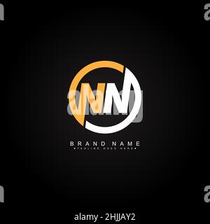 Lettera iniziale Logo NN - Logo minimal Business per Alphabet NN Illustrazione Vettoriale