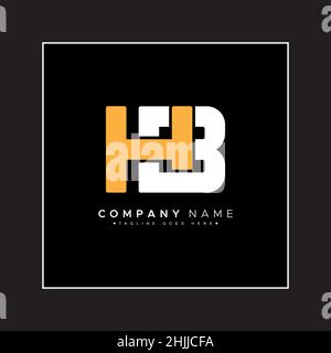Lettera iniziale Logo HB - Logo Simple Business Illustrazione Vettoriale
