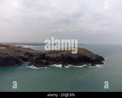 Faro di Trevose cornovaglia inghilterra regno unito Foto Stock