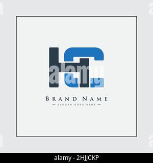 Lettera iniziale Logo HC - Logo Simple Business Illustrazione Vettoriale