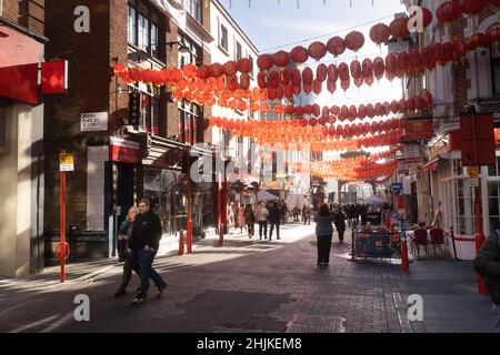 Chinatown chinese New Year londra, Inghilterra 2022 Foto Stock