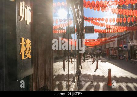 Chinatown chinese New Year londra, Inghilterra 2022 Foto Stock