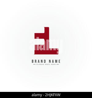 Lettera iniziale Logo FL - Logo Simple Business per Alphabet F e L - modello di Logo vettoriale monogramma per le iniziali del nome commerciale Illustrazione Vettoriale