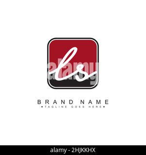 Logo Initial Letter LS - Logo firmato a mano - Logo vettoriale minimal per iniziali in stile calligrafia Illustrazione Vettoriale