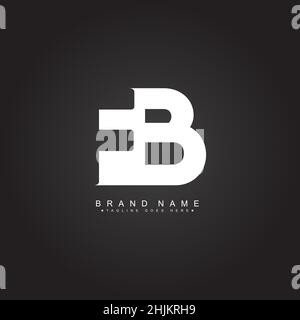 Lettera iniziale Logo FB - Logo Simple Business per Alphabet F e B - modello di Logo vettoriale monogramma per le iniziali del nome commerciale Illustrazione Vettoriale