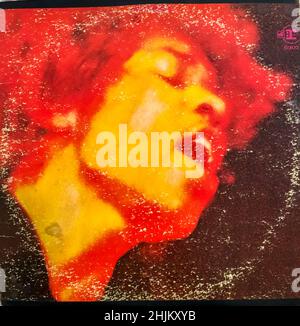 Jimi Hendrix Electric Ladyland album Music Collection, Warner Rerise Records, cover album rock anni '1960 CULTURA GIOVANILE, album rock classico vinile, psichedelico, copertine vintage Foto Stock