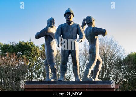 Piper Alpha Memorial, Hazelhead Park, Aberdeen, Scozia, Regno Unito Foto Stock