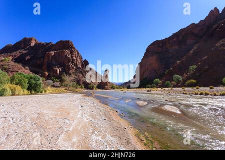 Canyon boliviano vicino a Tupiza,Bolivia.La Torre,Duende canyon.paesaggio boliviano Foto Stock