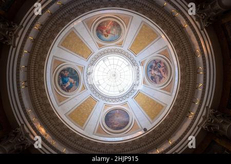 Il soffitto Rothunda nel Palazzo Lazienki sull'isola del Parco Lazienki - Varsavia, Polonia Foto Stock
