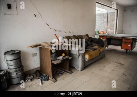 Casa de la calle Sinaloa entre Morelos y Nainari en CD. Obregon. Su frase es: 26May2018. (Photo:Luis Gutierrez/ NortePhoto.com) pclaves: arquitectura ,casa, casa antigua, casa clásica, años, años 70s, años 60s, años 50s, 50s, 60s, 70s, Foto Stock