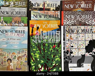 Still Life of 'The New Yorker' riviste, USA Foto Stock