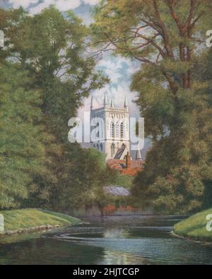 St. John's College Chapel, Cambridge. Buckinghamshire (1913) Foto Stock