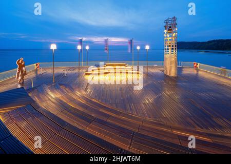 Sul crinale di koserow sull'isola di Usedom, Germania Foto Stock