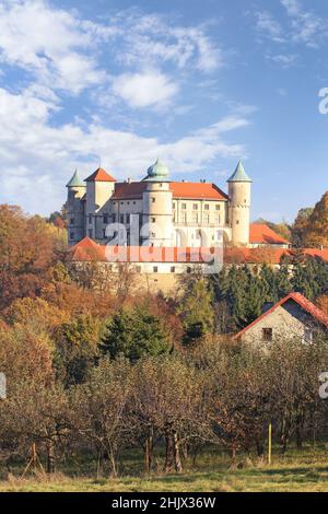 Vecchio castello reale a Nowy Wisnicz, Polonia. Foto Stock