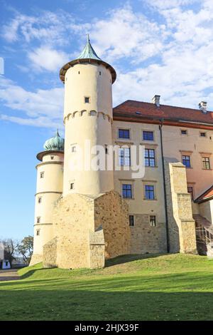 Vecchio castello reale a Nowy Wisnicz, Polonia. Foto Stock