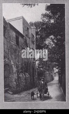 Rue Saint Vincent, Montmartre. Parigi. Francia (1925) Foto Stock