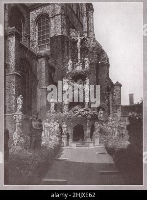 Calvario della Chiesa di San Paolo, Anversa. Belgio (1925) Foto Stock