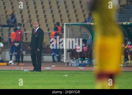 Yaoundé, Camerun, 25 gennaio 2022: !wc! Durante la Coppa delle nazioni Marocco-Malawi-Africa allo Stadio Ahmadou Ahidjo. Prezzo Kim/CSM. Foto Stock