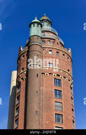 Wohnhaus, ehemaliger Wasserturm, Akazienallee, Westend, Charlottenburg di Berlino, Deutschland Foto Stock