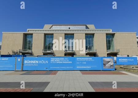 Oper, Offenbachplatz, Köln, Nordrhein-Westfalen, Deutschland Foto Stock