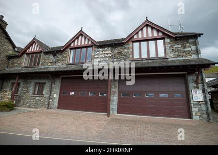 langdale ambleside montagna salvataggio lago distretto, cumbria, inghilterra, regno unito Foto Stock