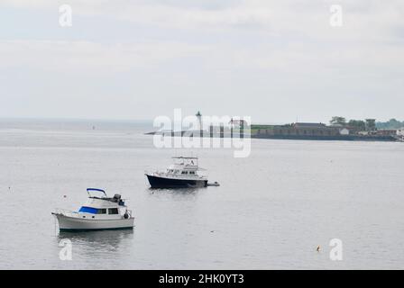 Fort Foster si trova lungo la costa meridionale del Maine a Kittery Point Foto Stock