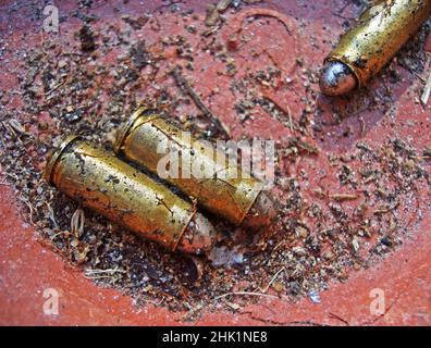 Proiettili a pistola, Rio de Janeiro, Brasile Foto Stock