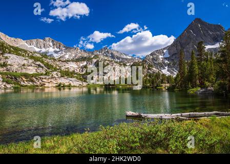 Treasure Lake, John Muir Wilderness, Sierra Nevada Mountains, California, USA. Foto Stock