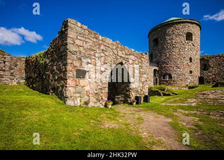 Svezia, Bohuslan, Kungalv, fortezza medievale del 14th secolo, Bohus Fastning Foto Stock