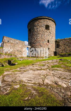 Svezia, Bohuslan, Kungalv, fortezza medievale del 14th secolo, Bohus Fastning Foto Stock