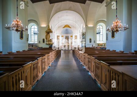 Svezia, Varmland, Karlstad, cattedrale di Domkyrkan, interni (solo per uso editoriale) Foto Stock