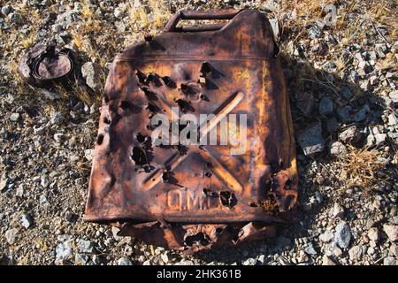 Brooklyn Mine Road, Virginia Dale Mining District, Mojave Desert, California Foto Stock