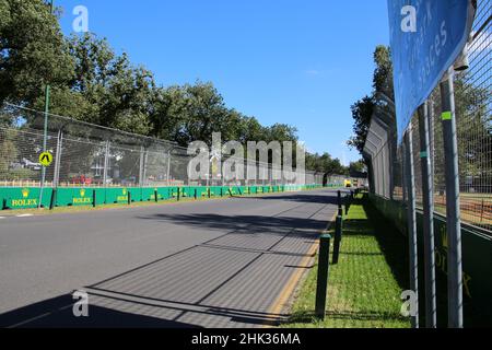 Formula uno pista Albert Park Circuit a Melbourne, Australia Foto Stock