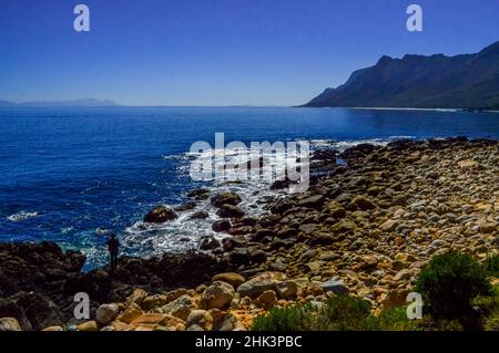 Route 44 Garden Route o Clarence passare attraverso Hottentots holland montagna a Città del Capo Foto Stock