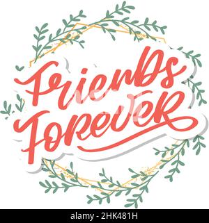 soul sorella con cuore scritta design migliore amico preewer bff betties Illustrazione Vettoriale