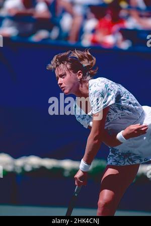 Tennista bulgaro Manuela Maleeva, US Open 1991 Foto Stock