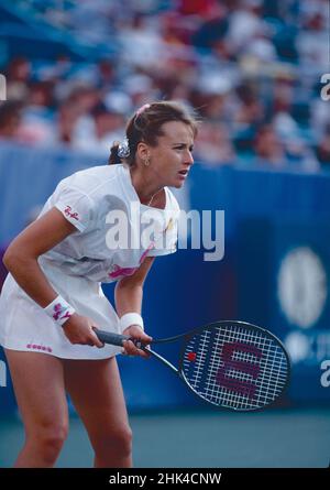 Tennista bulgaro Manuela Maleeva, US Open 1993 Foto Stock