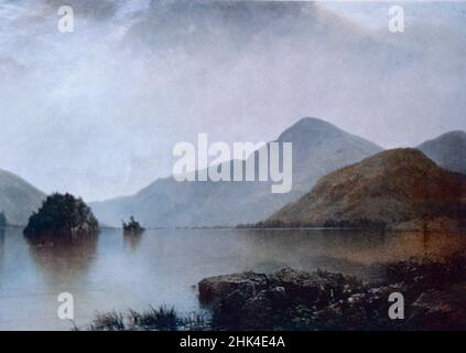 Lake George, dipinto dall'artista americano John Frederick Kensett, 1869 Foto Stock