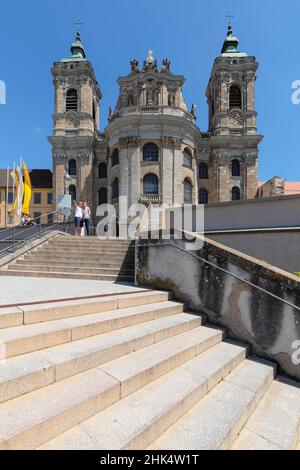 Basilica di San Martino a Weingarten, Via Barocca Svevo superiore, Svevia superiore, Baden-Wurttemberg, Germania, Europa Foto Stock