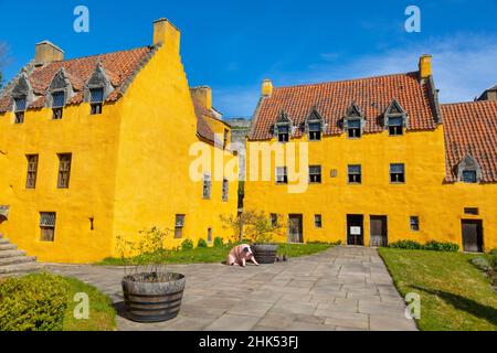 Culross Palace, Culross, Fife, Scozia, Regno Unito, Europa Foto Stock