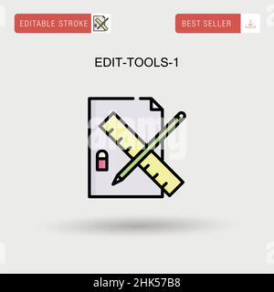 Edit-tools-1 semplice icona vettoriale. Illustrazione Vettoriale