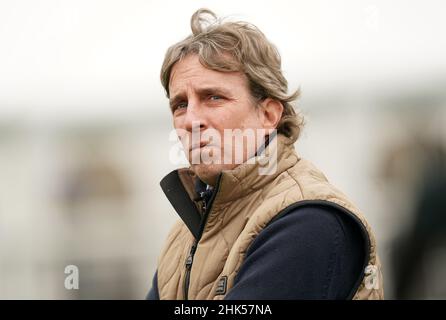 Trainer Christian Leech all'ippodromo di Leicester. Data foto: Mercoledì 2 febbraio 2022. Foto Stock