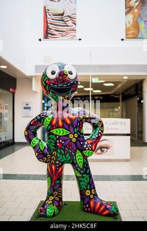 Inghilterra, North Tyneside, Morph's Epic Art Adventure. Nel 2022, North Tyneside diventa la sede del primo percorso artistico Morph al mondo. Foto Stock